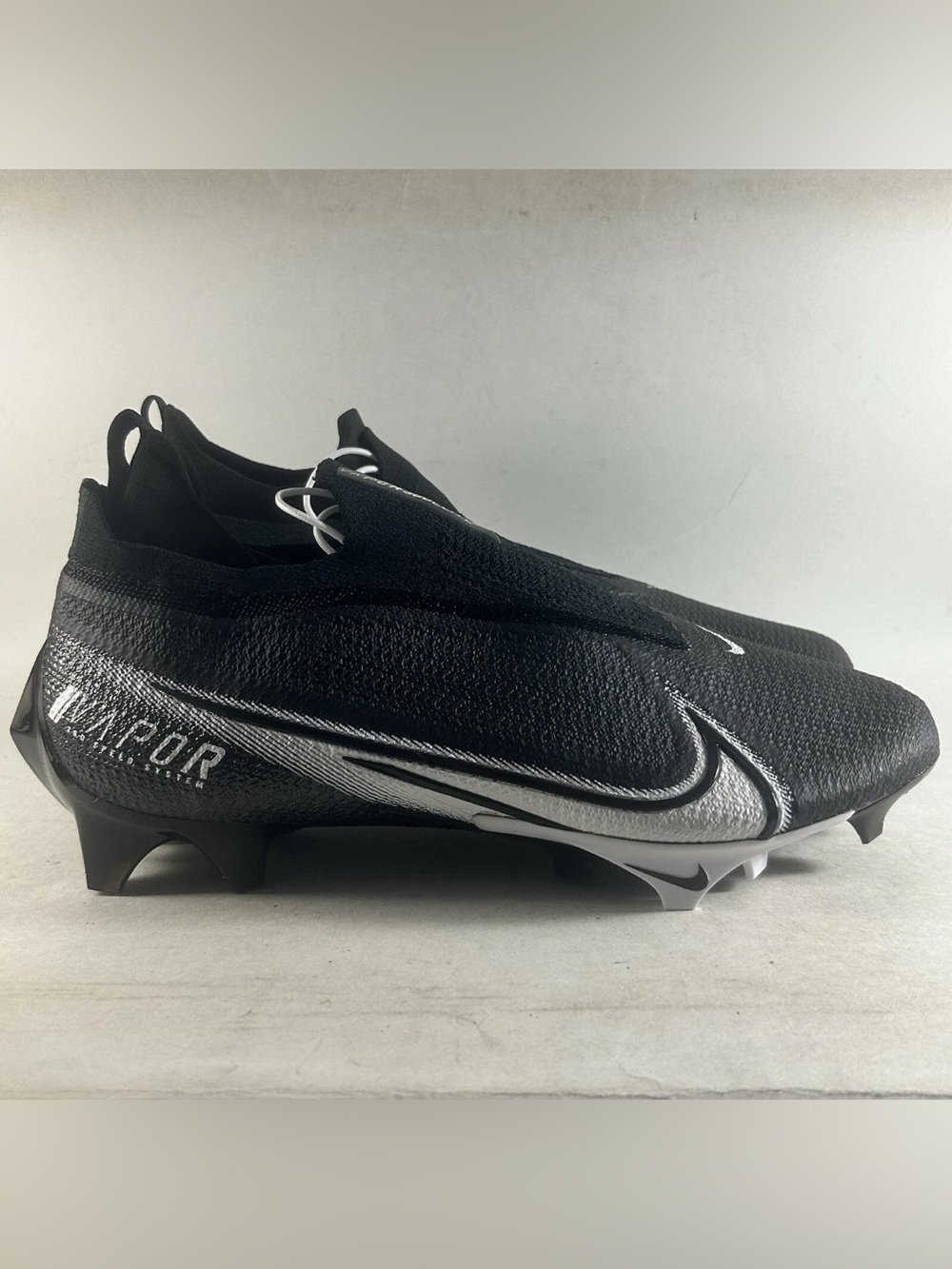 Nike Vapor Edge Elite 360 Flyknit Football Cleats Black Size 16 CV6282-009
